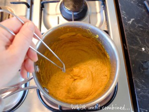 golden paste stir